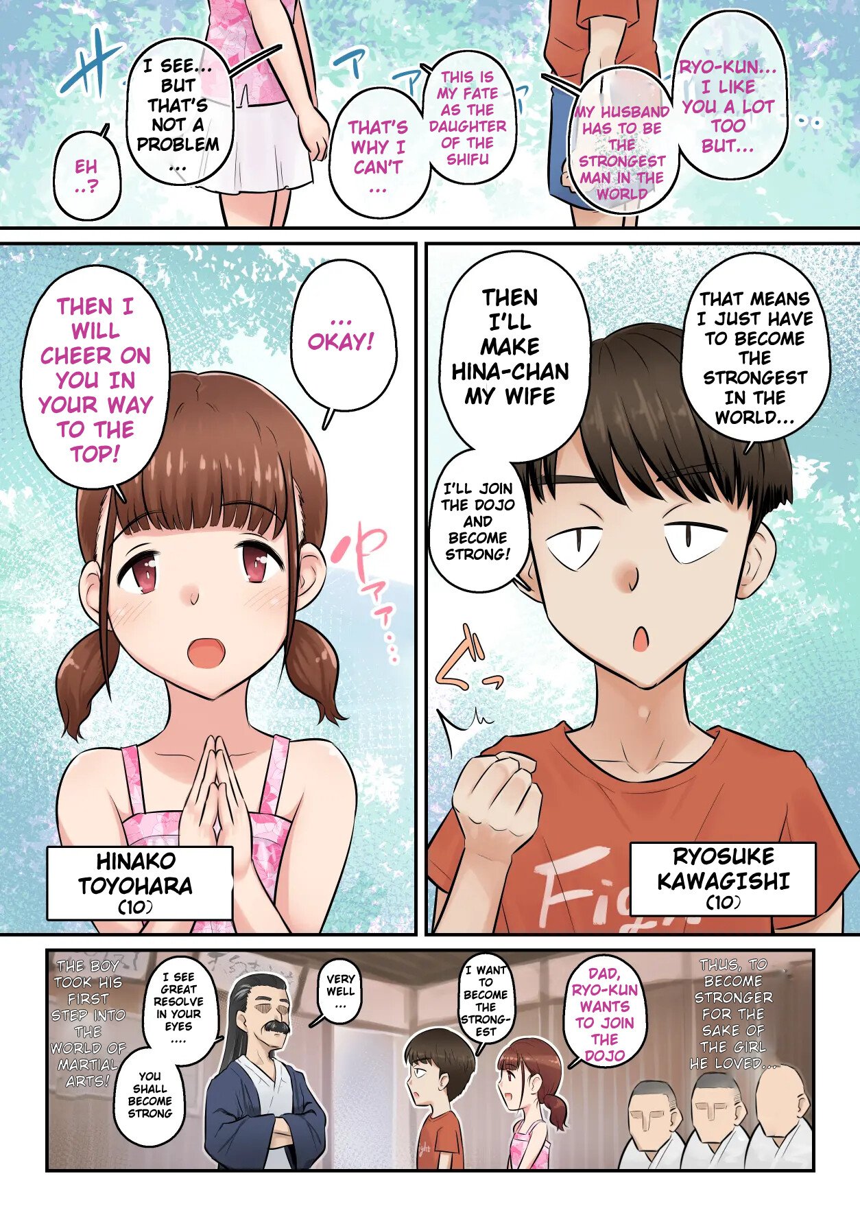 Hentai Manga Comic-A Story About a Childhood Friend Taken Home by a Dojo-Breaker Then Getting Fucked and Seeded for a Whole Month-Read-2